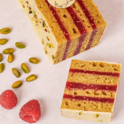 Cake pistache framboise
